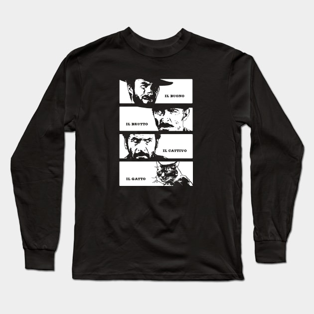 The Four Amigos Long Sleeve T-Shirt by LordNeckbeard